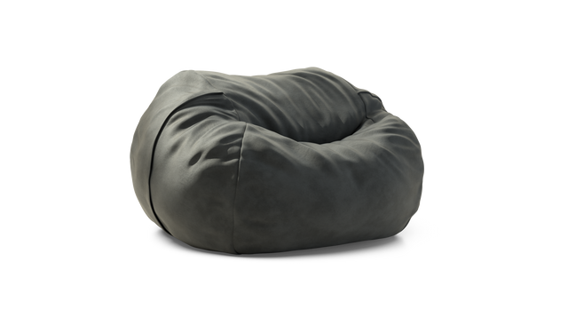 vetsak | Puf Large - Leather - Dark Grey