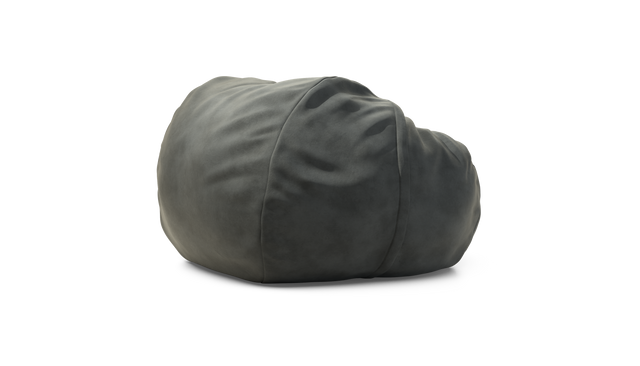 vetsak | Puf Large - Leather - Dark Grey