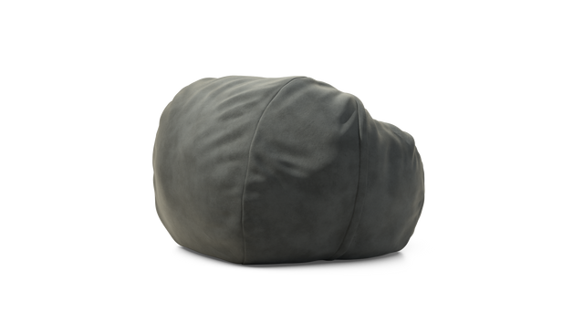 vetsak | Puf Medium - Leather - Dark Grey