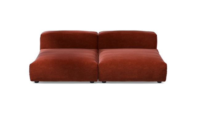 vetsak | Sofa Set 01 Large - Suave - Saffron | Modular Sofa | 3.5 Seater
