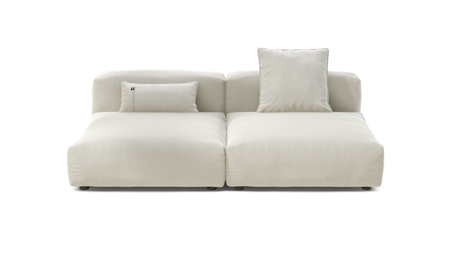 vetsak | Sofa Set 01 Large - Suave - Pearl | Modular Sofa | 3.5 Seater