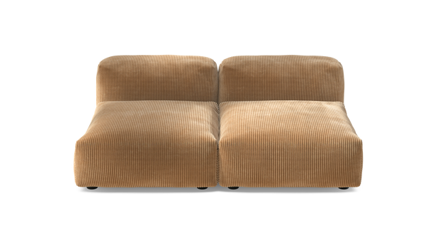 vetsak | Sofa Set 01 Medium - Cord Velour - Camel | Modular Sofa | 2.5 Seater