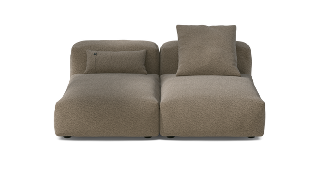 vetsak | Sofa Set 01 Medium - Loop Loop - Taupe | Modular Sofa | 2.5 Seater