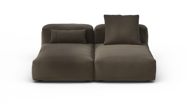 vetsak | Sofa Set 01 Medium - Breeze - Brown | Modular Sofa | 2.5 Seater