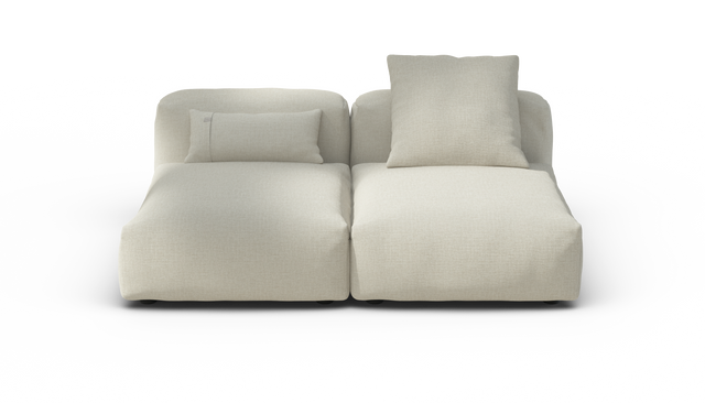vetsak | Sofa Set 01 Medium - Breeze - Ecru | Modular Sofa | 2.5 Seater