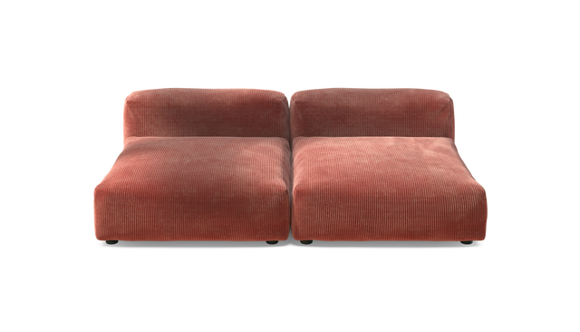 vetsak | Sofa Set 01 XLarge - Cord Velour - Brick | Modular Sofa | 3.5 Seater
