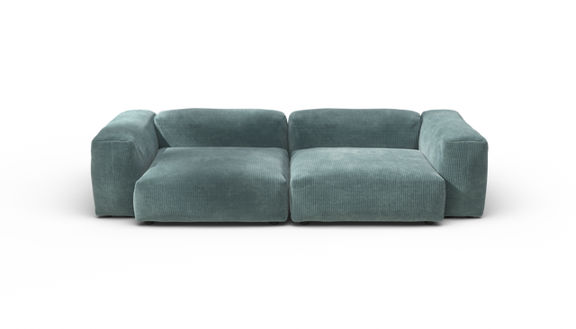 vetsak | Sofa Set 02 Large - Cord Velour - Mint | Modular Sofa | 3.5 Seater | Big Sofa