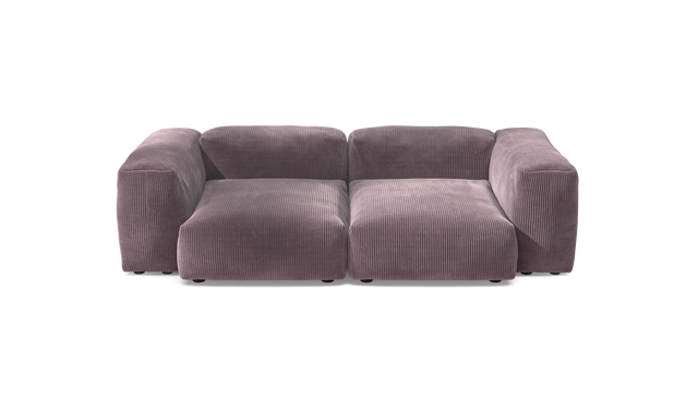vetsak | Sofa Set 02 Medium - Cord Velour - Blossom | Modular Sofa | 2.5 Seater | Big Sofa