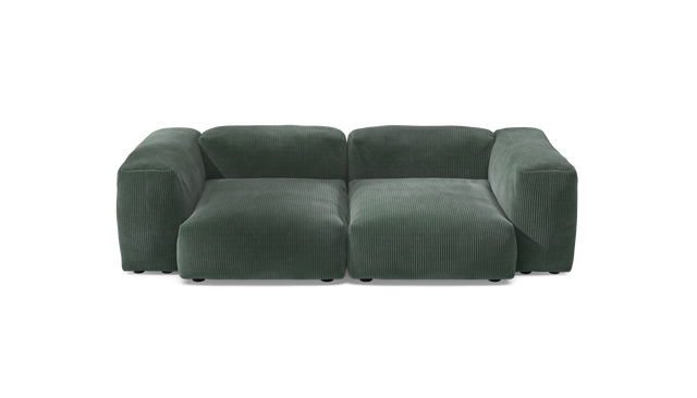 vetsak | Sofa Set 02 Medium - Cord Velour - Hunter | Modular Sofa | 2.5 Seater | Big Sofa
