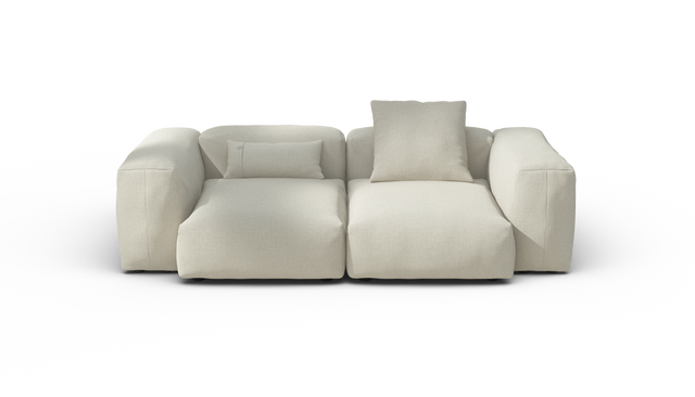 vetsak | Sofa Set 02 Medium - Breeze - Ecru | Modular Sofa | 2.5 Seater | Big Sofa