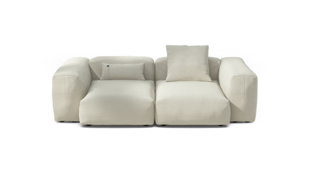 vetsak | Sofa Set 02 Medium - Pique - Creme | Modular Sofa | 2.5 Seater | Big Sofa