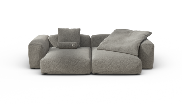 vetsak | Sofa Set 02 XLarge - Pebble - Platinum | Modular Sofa | 3.5 Seater | Big Sofa