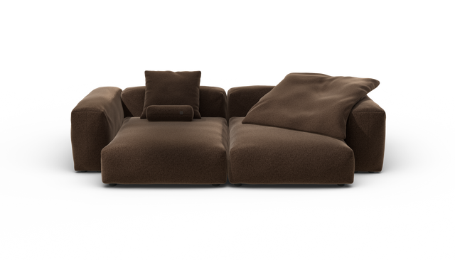 vetsak | Sofa Set 02 XLarge - Pebble - Umber | Modular Sofa | 3.5 Seater | Big Sofa
