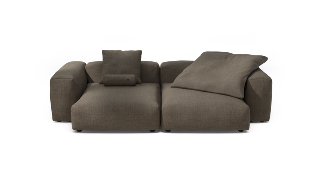 vetsak | Sofa Set 02 XLarge - Pique - Taupe | Modular Sofa | 3.5 Seater | Big Sofa
