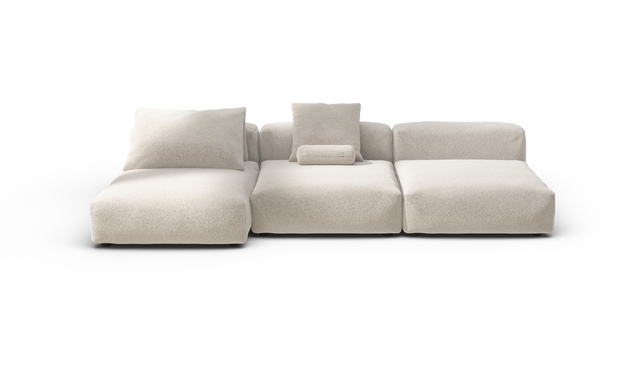 vetsak | Sofa Set 04 - Nub - Creme | Modular Sofa | 5 Seater | Big Sofa