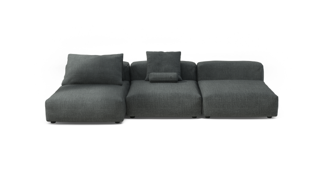 vetsak | Sofa Set 04 - Pique - Dark Grey | Modular Sofa | 5 Seater | Big Sofa