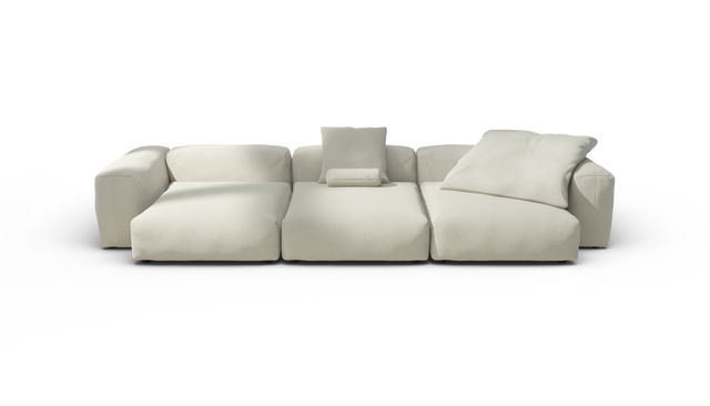 vetsak | Sofa Set 05 - Breeze - Ecru | Modular Sofa | 5 Seater | Big Sofa | Corner Sofa