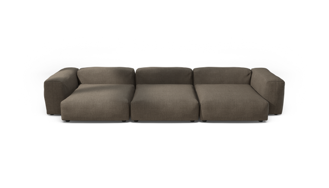 vetsak | Sofa Set 05 - Pique - Taupe | Modular Sofa | 5 Seater | Big Sofa | Corner Sofa