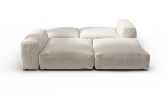 vetsak | Sofa Set 08 - Daybed - Nub - Creme | Modular Sofa | 6 Seater | Outdoor Island | Double lounger