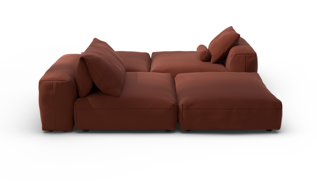 vetsak | Sofa Set 08 - Daybed - Terrain - Saffron | Modular Sofa | 6 Seater | Outdoor Island | Double lounger