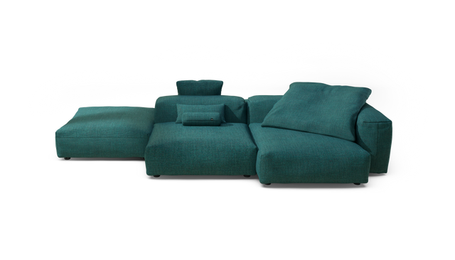 vetsak | Sofa Set 09 - The Island - Pique - Cedar | Modular Sofa | 7 Seater | Sofa Island