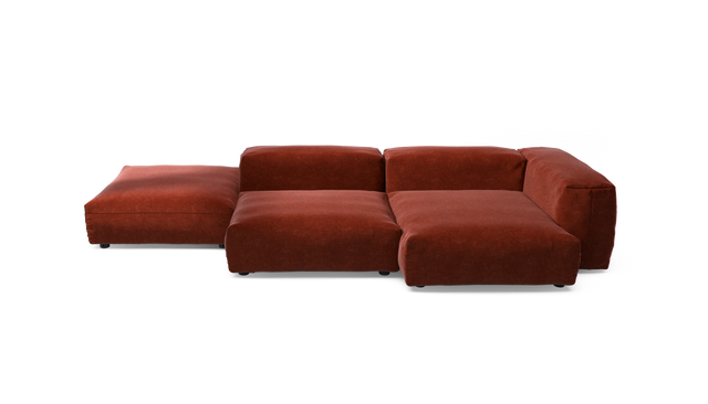 vetsak | Sofa Set 09 - The Island - Suave - Saffron | Modular Sofa | 7 Seater | Sofa Island