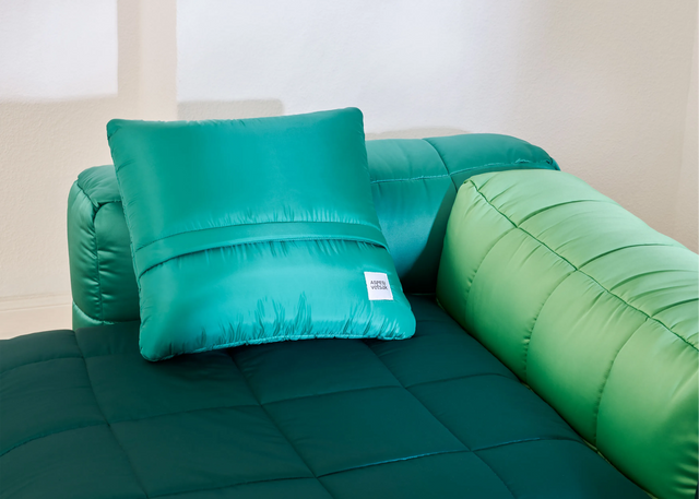 Big Pillow - Bricks - Moss - 60cm x 60cm