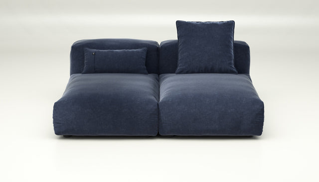vetsak | Sofa Set 01 Medium - Suave - Navy | Modular Sofa | 2.5 Seater