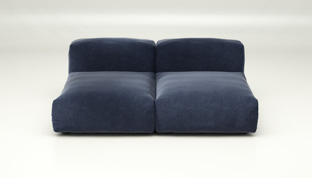 vetsak | Sofa Set 01 Medium - Suave - Navy | Modular Sofa | 2.5 Seater