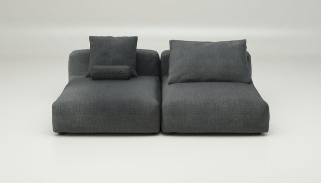 vetsak | Sofa Set 01 XLarge - Pique - Dark Grey | Modular Sofa | 3.5 Seater