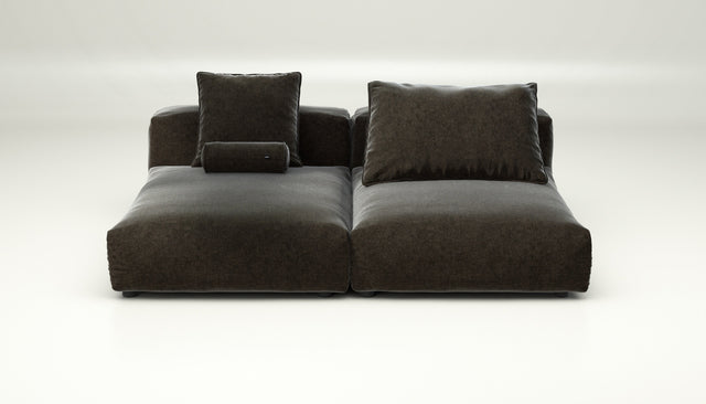 vetsak | Sofa Set 01 XLarge - Suave - Anthracite | Modular Sofa | 3.5 Seater