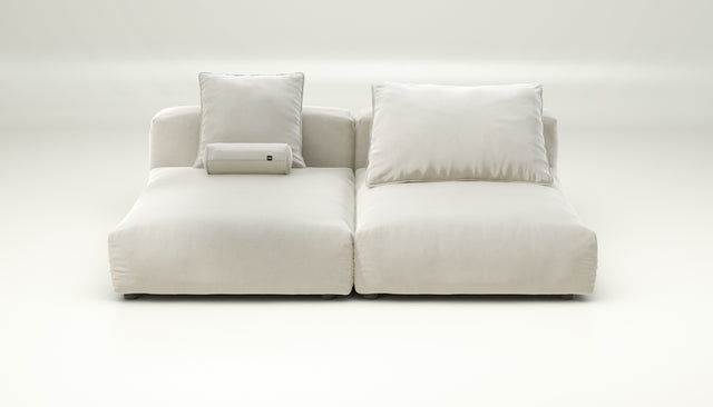 vetsak | Sofa Set 01 XLarge - Suave - Pearl | Modular Sofa | 3.5 Seater