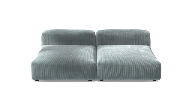 vetsak | Sofa Set 01 XLarge - Cord Velour - Mint | Modular Sofa | 3.5 Seater