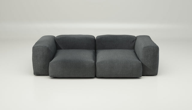 vetsak | Sofa Set 02 Medium - Pique - Dark Grey | Modular Sofa | 2.5 Seater | Big Sofa