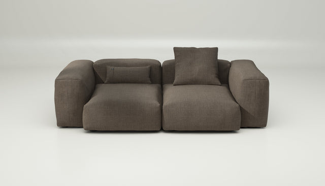 vetsak | Sofa Set 02 Medium - Pique - Taupe | Modular Sofa | 2.5 Seater | Big Sofa
