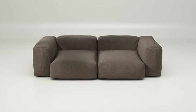 vetsak | Sofa Set 02 Medium - Pique - Taupe | Modular Sofa | 2.5 Seater | Big Sofa