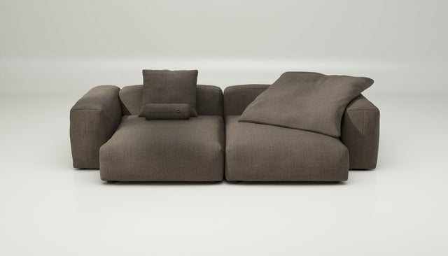 vetsak | Sofa Set 02 XLarge - Pique - Taupe | Modular Sofa | 3.5 Seater | Big Sofa