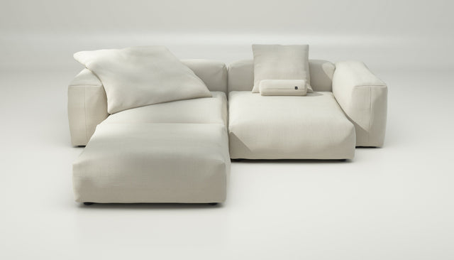 vetsak | Sofa Set 03 - Pique - Creme | Modular Sofa | 3.5 Seater | Big Sofa | Corner Sofa