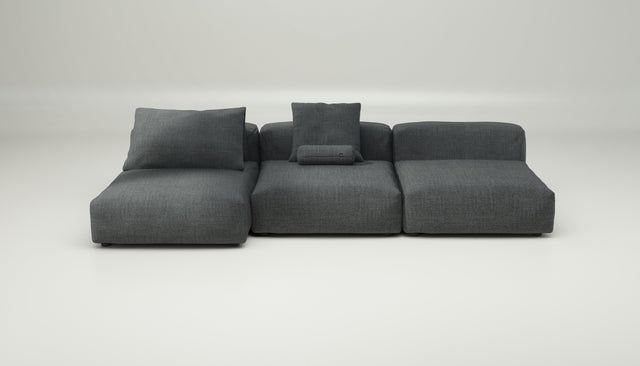 vetsak | Sofa Set 04 - Pique - Dark Grey | Modular Sofa | 5 Seater | Big Sofa
