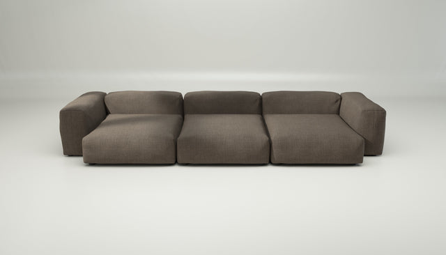 vetsak | Sofa Set 05 - Pique - Taupe | Modular Sofa | 5 Seater | Big Sofa | Corner Sofa