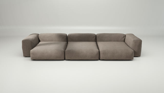vetsak | Sofa Set 05 - Pique - Stone | Modular Sofa | 5 Seater | Big Sofa | Corner Sofa