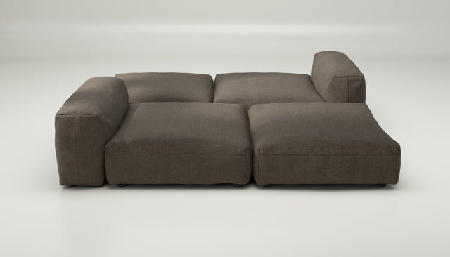 vetsak | Sofa Set 08 - Daybed - Pique - Taupe | Modular Sofa | 6 Seater | Outdoor Island | Double lounger
