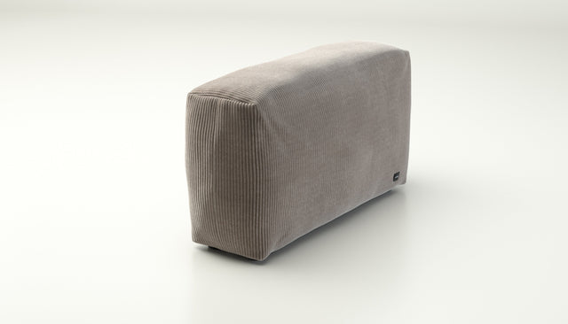 vetsak | Sofa Side Large - Cord Velour - Platinum